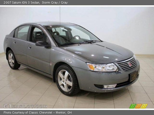 2007 Saturn ION 3 Sedan in Storm Gray