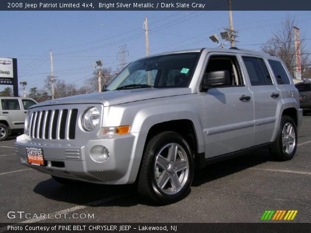 2008 Jeep Patriot Limited 4x4 in Bright Silver Metallic