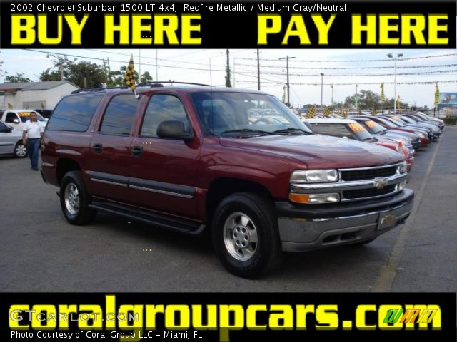 2002 Chevrolet Suburban 1500 LT 4x4 in Redfire Metallic