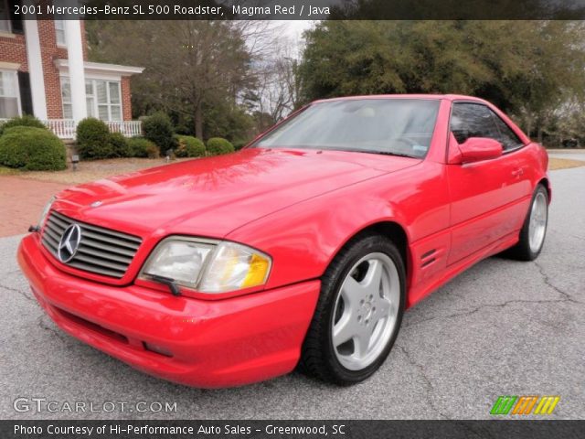 2001 Mercedes-Benz SL 500 Roadster in Magma Red