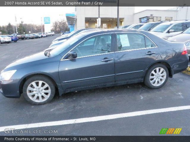 2007 Honda Accord SE V6 Sedan in Graphite Pearl