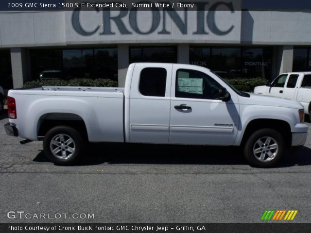 2009 GMC Sierra 1500 SLE Extended Cab in Summit White