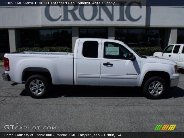 2009 GMC Sierra 1500 SLE Extended Cab in Summit White