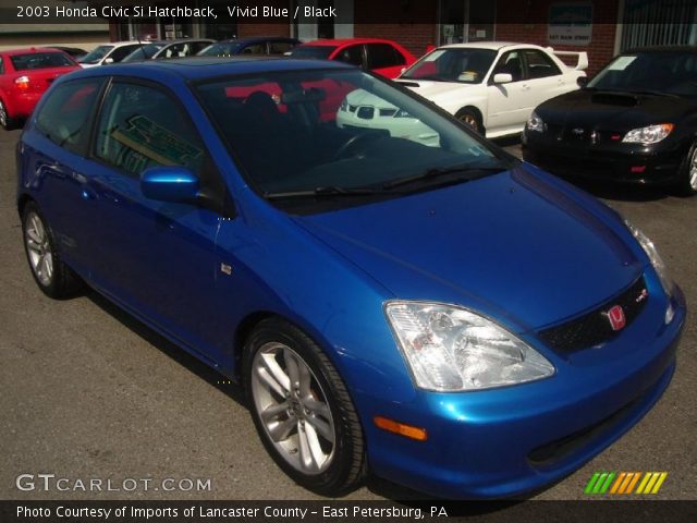 2003 Honda Civic Si Hatchback in Vivid Blue