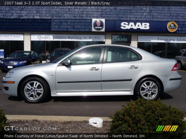 2007 Saab 9-3 2.0T Sport Sedan in Silver Metallic