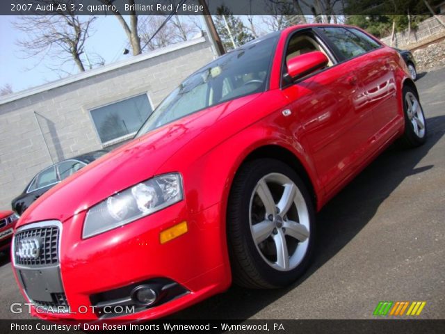 2007 Audi A3 3.2 quattro in Brilliant Red