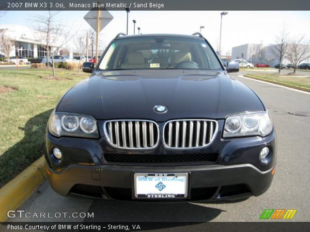 2007 BMW X3 3.0si in Monaco Blue Metallic