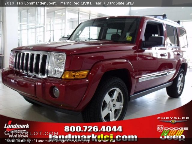 2010 Jeep Commander Sport in Inferno Red Crystal Pearl