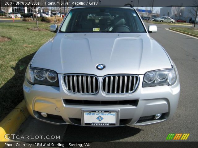 2007 BMW X3 3.0si in Titanium Silver Metallic