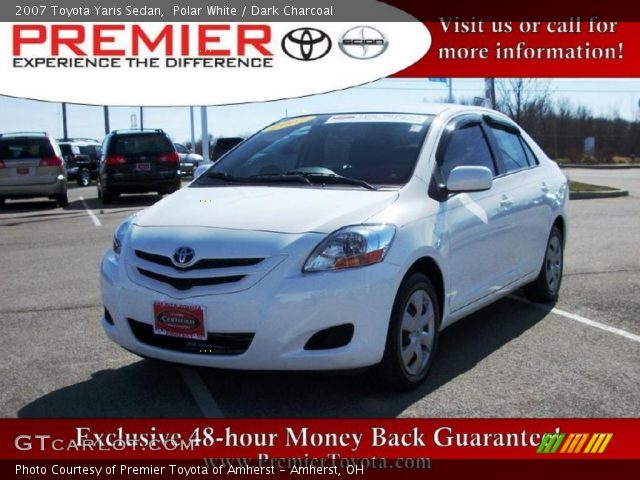 2007 Toyota Yaris Sedan in Polar White