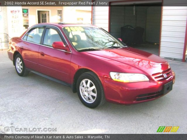 2002 Honda Accord SE Sedan in Firepepper Red Pearl