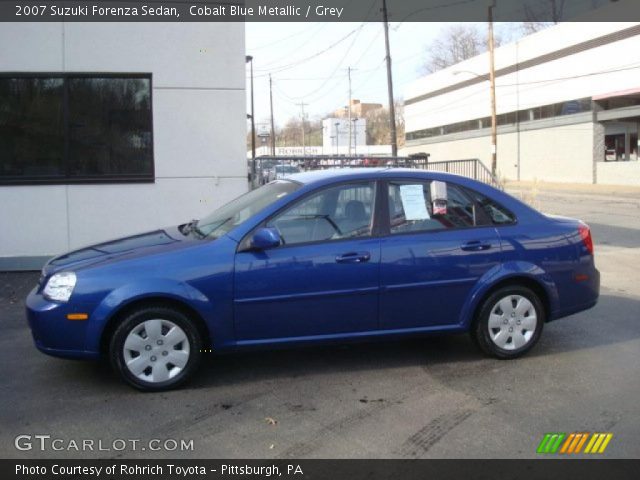 2007 Suzuki Forenza Sedan in Cobalt Blue Metallic