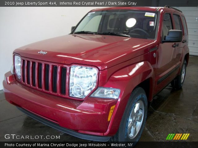 2010 Jeep Liberty Sport 4x4 in Inferno Red Crystal Pearl