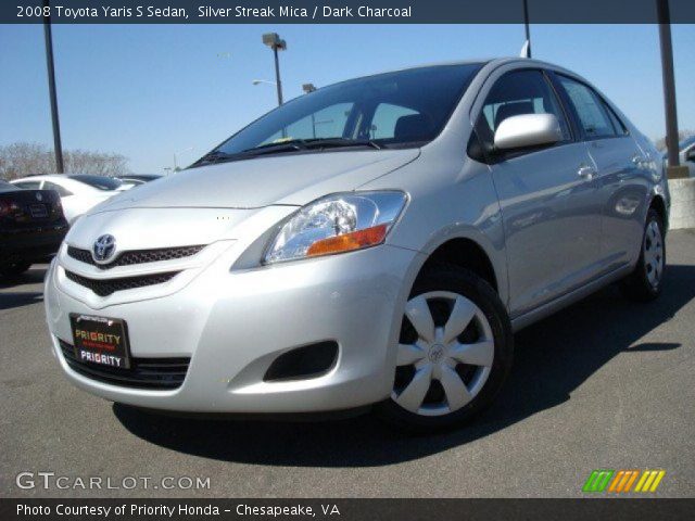 2008 Toyota Yaris S Sedan in Silver Streak Mica