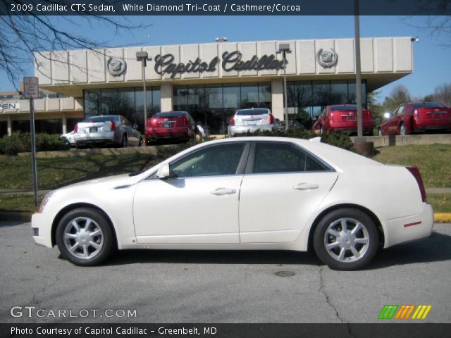 2009 Cadillac CTS Sedan in White Diamond Tri-Coat