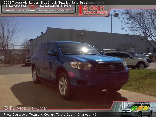 2008 Toyota Highlander  in Blue Streak Metallic