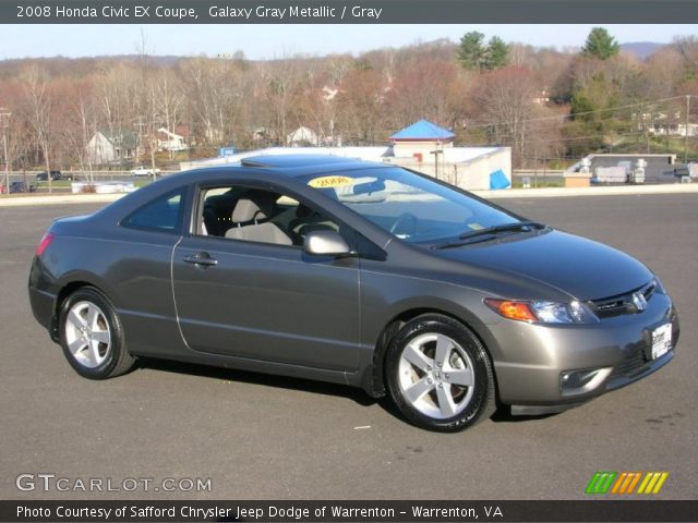 2008 Honda Civic EX Coupe in Galaxy Gray Metallic