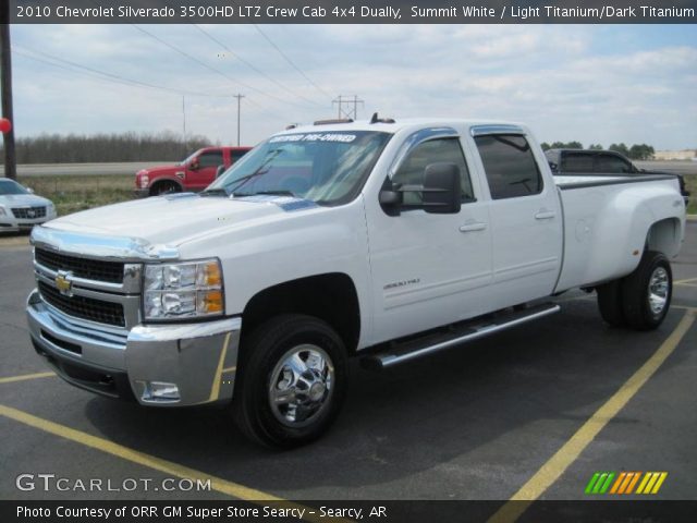 2010 Chevrolet Silverado 3500HD LTZ Crew Cab 4x4 Dually in Summit White
