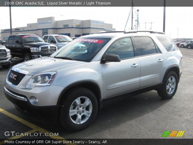 2008 GMC Acadia SLE in Liquid Silver Metallic