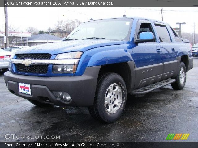 2003 Chevrolet Avalanche Z66 in Arrival Blue