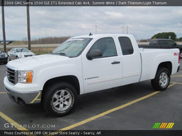 2009 GMC Sierra 1500 SLE Z71 Extended Cab 4x4 in Summit White