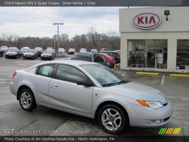 2004 Saturn ION 3 Quad Coupe in Silver Nickel