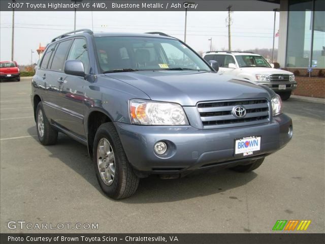 2007 Toyota Highlander V6 4WD in Bluestone Metallic