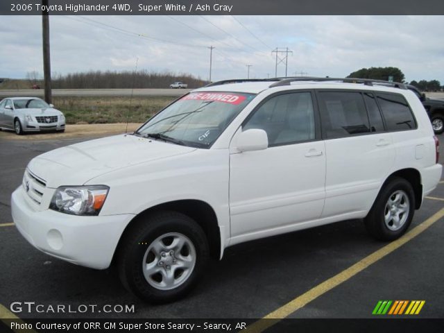 2006 Toyota Highlander 4WD in Super White