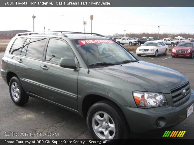 2006 Toyota Highlander I4 in Oasis Green Pearl