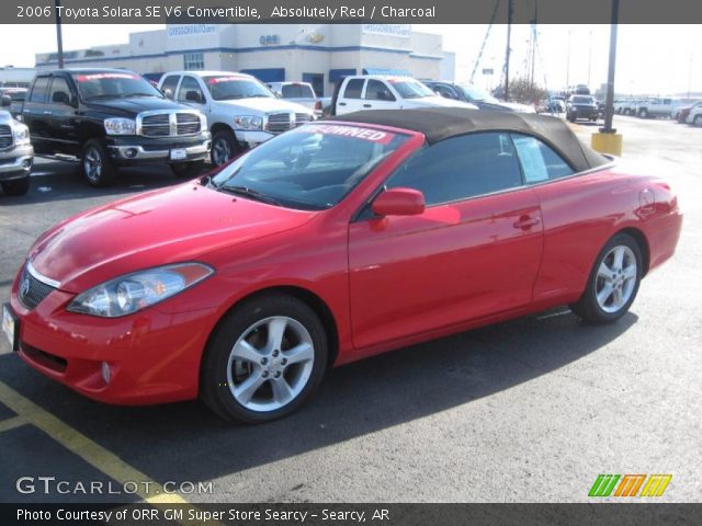 2006 Toyota Solara SE V6 Convertible in Absolutely Red