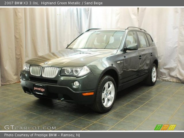 2007 BMW X3 3.0si in Highland Green Metallic