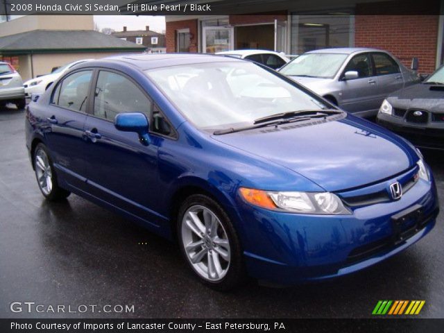 2008 Honda Civic Si Sedan in Fiji Blue Pearl
