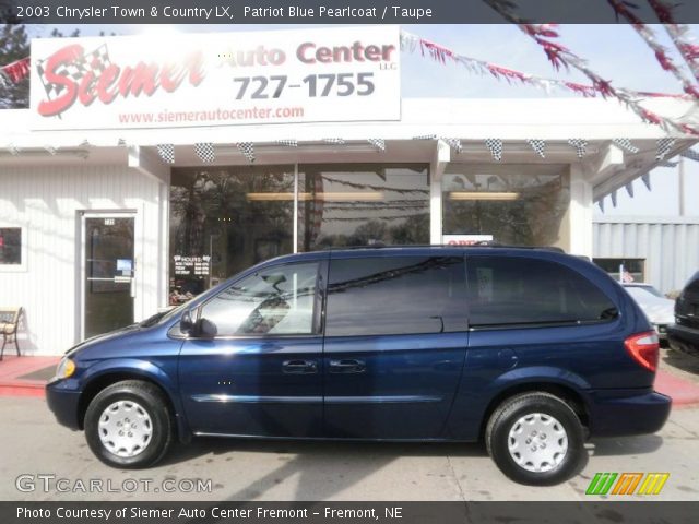 2003 Chrysler Town & Country LX in Patriot Blue Pearlcoat