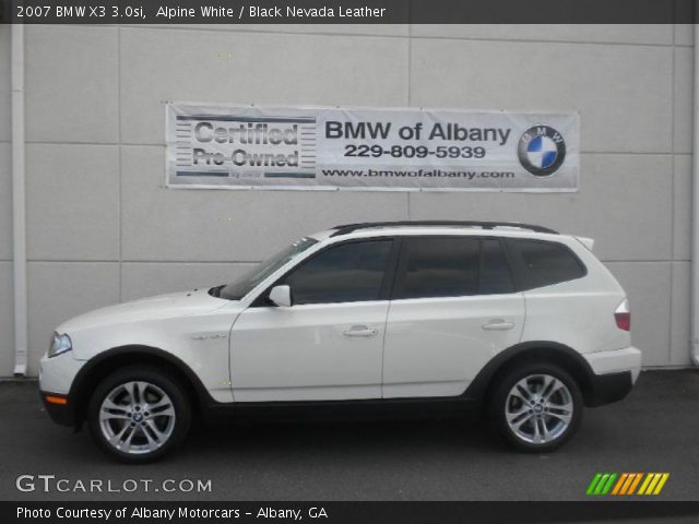 2007 BMW X3 3.0si in Alpine White