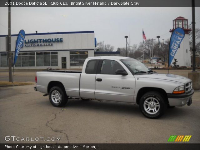 2001 Dodge Dakota SLT Club Cab in Bright Silver Metallic