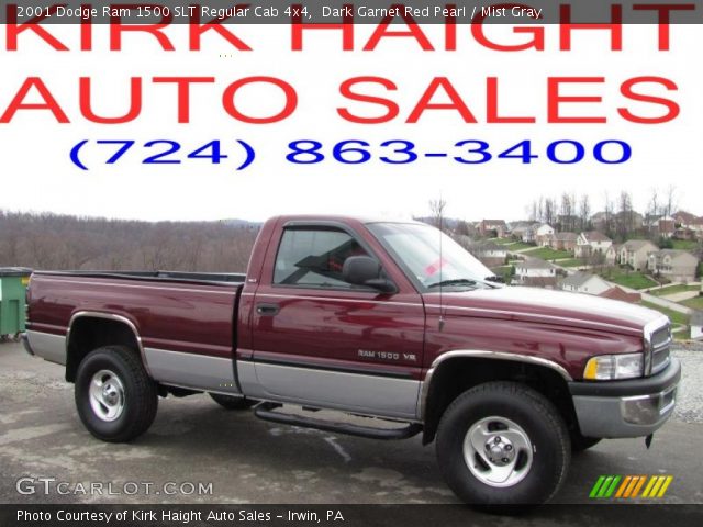 2001 Dodge Ram 1500 SLT Regular Cab 4x4 in Dark Garnet Red Pearl