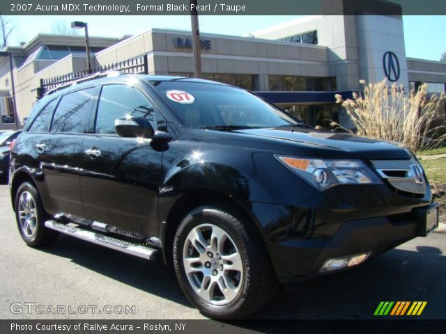 2007 Acura MDX Technology in Formal Black Pearl