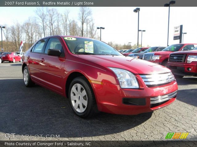2007 Ford Fusion S in Redfire Metallic