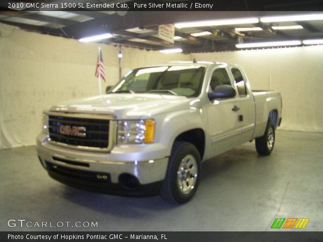 2010 GMC Sierra 1500 SL Extended Cab in Pure Silver Metallic