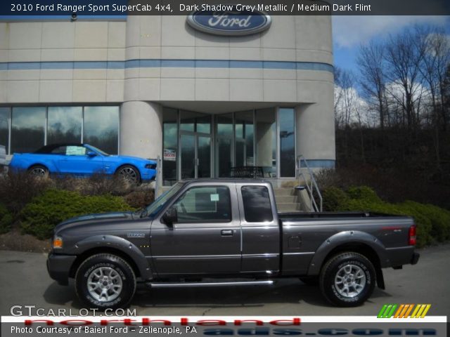 2010 Ford Ranger Sport SuperCab 4x4 in Dark Shadow Grey Metallic