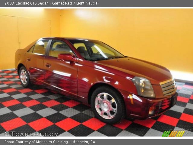 2003 Cadillac CTS Sedan in Garnet Red