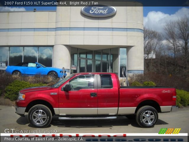 2007 Ford F150 XLT SuperCab 4x4 in Bright Red