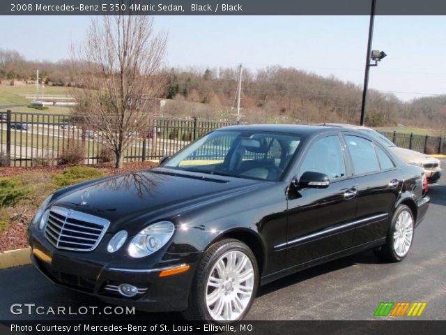 2008 Mercedes-Benz E 350 4Matic Sedan in Black