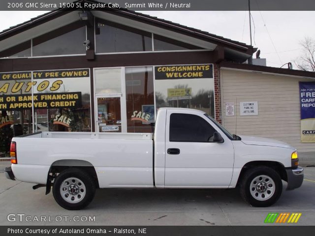 2006 GMC Sierra 1500 SL Regular Cab in Summit White