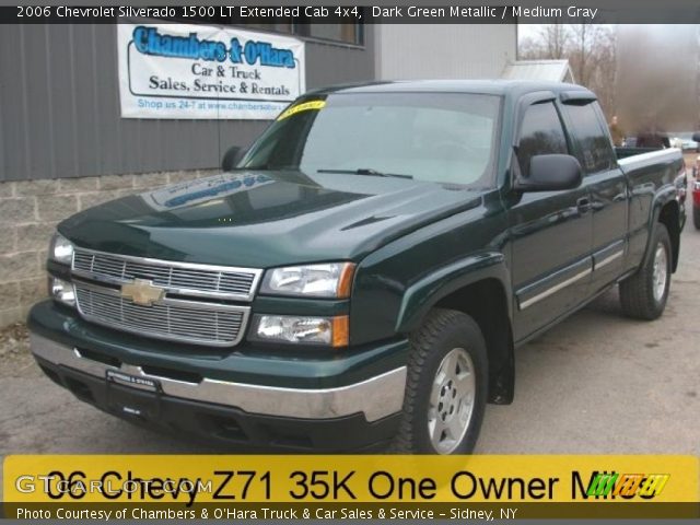 2006 Chevrolet Silverado 1500 LT Extended Cab 4x4 in Dark Green Metallic