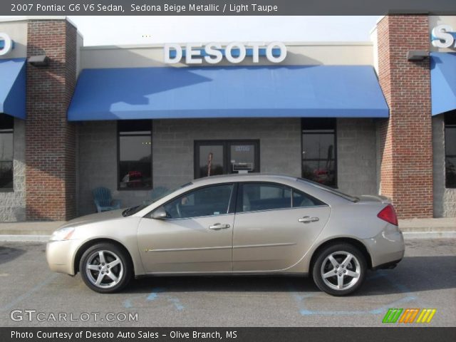 2007 Pontiac G6 V6 Sedan in Sedona Beige Metallic