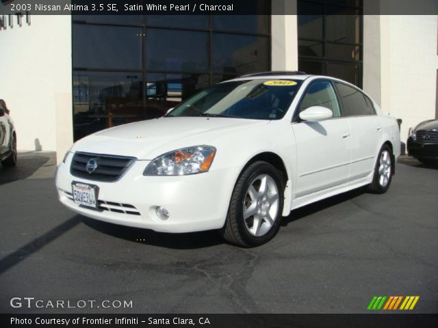2003 Nissan Altima 3.5 SE in Satin White Pearl