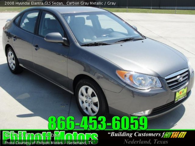 2008 Hyundai Elantra GLS Sedan in Carbon Gray Metallic