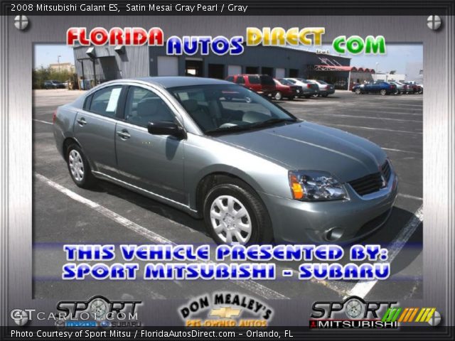 2008 Mitsubishi Galant ES in Satin Mesai Gray Pearl