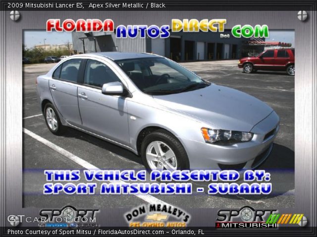 2009 Mitsubishi Lancer ES in Apex Silver Metallic